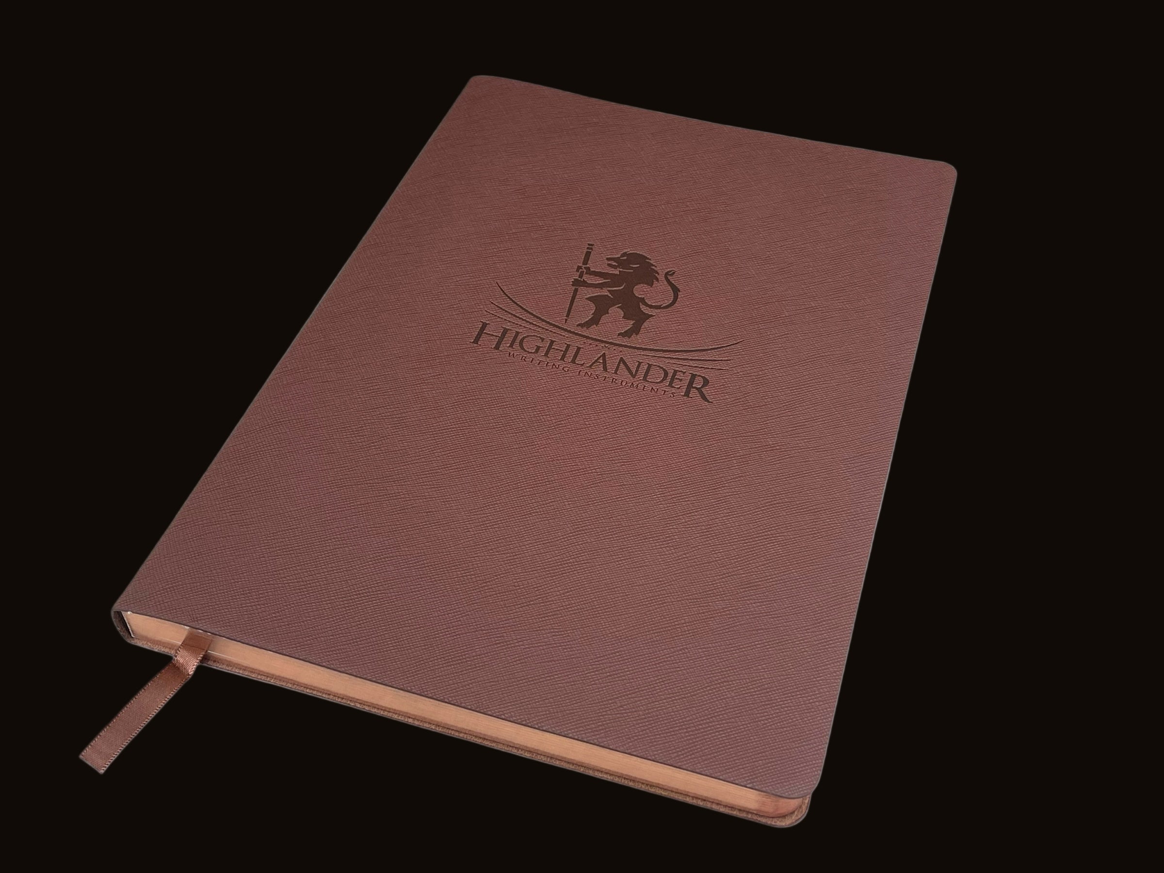 B5 Brown Journal 120 GSM Fountain Pen Friendly Paper Red Gold Gild