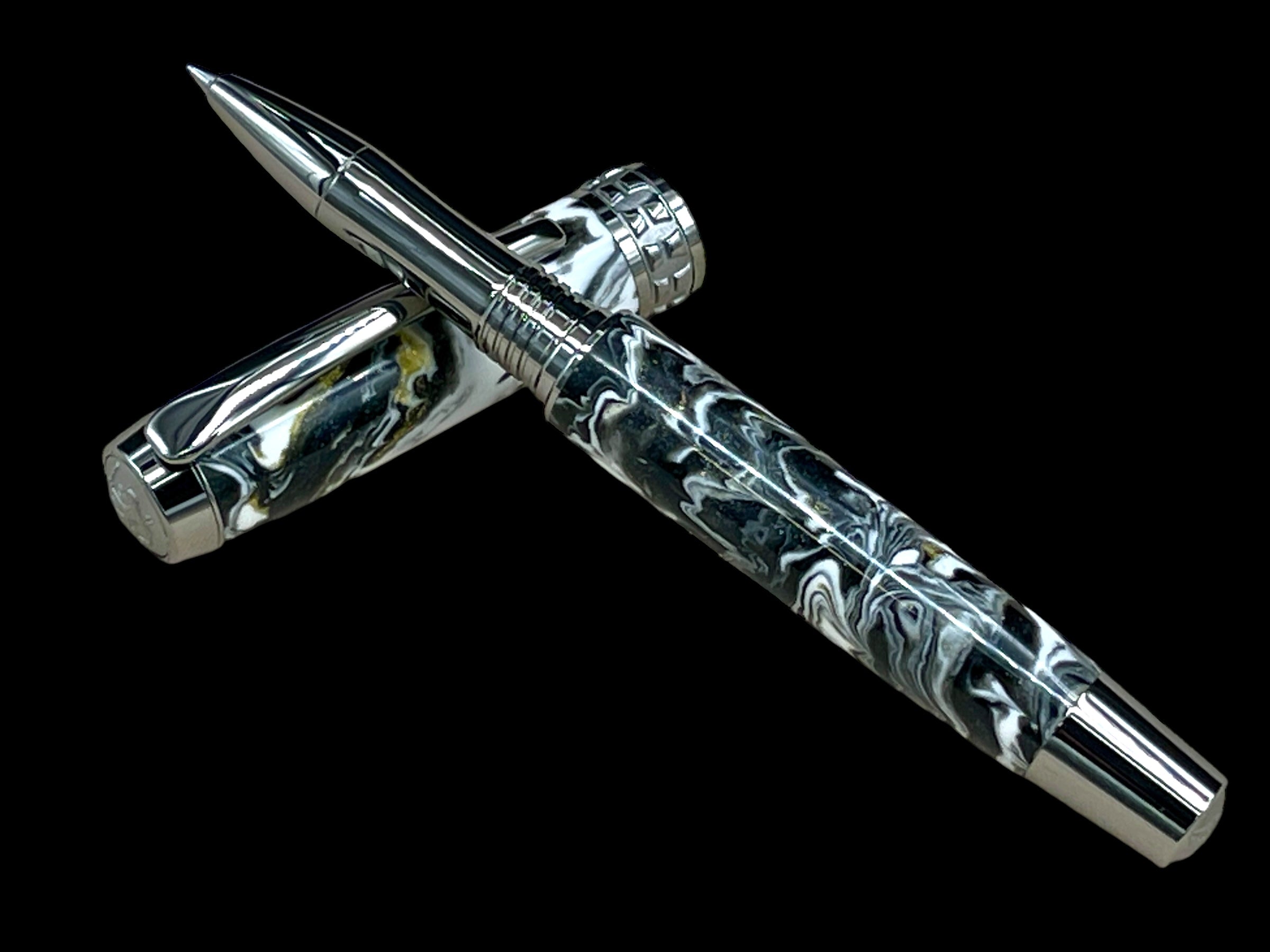 Black Titanium Rollerball Pens