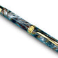 Beautiful “Molten Metals” Handcrafted Gold Rollerball Pen, One of a Kind, Handmade in Colorado. Ink, Velvet Sleeve, and Pen Box Included. - HighlanderPen