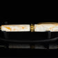 Elegant “Calacatta Gold Marble” Gold Fountain Pen