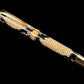 Authentic Reticualted Python Highlander Red Gold Fountain Pen