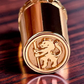 Exotic Bethlehem Olivewood | Handmade Red Gold Highlander Ballpoint Pen