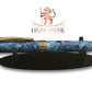 Elegant Blue Highlander Black Titanium Rollerball Pen - Handcrafted in Colorado
