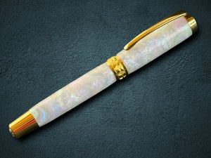 Highlander Black Opal | Handcrafted Gold Fountain Pen - Write Your Own Story
