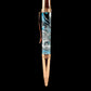 Red Gold "Cumulus" Handmade Glasgow Ballpoint Pen. One of a Kind, Handcrafted by Highlander Pen in CO. Box, Ink, & Sleeve Included. [ML-BP-1216-03]