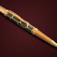 Authentic Burmese Python Red Gold Ballpoint Pen - Handmade Gifts From Colorado