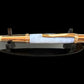 Handcrafted “Iridescent Blue Pearl” Red Gold Ballpoint Pen