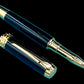 Exotic Gaboon Ebony Wood~Highlander Handmade Gold Rollerball Pen, One of a Kind, Handcrafted in CO. Ink, Velvet Sleeve, and Pen Box Included. (ML-RB-0926-02) - HighlanderPen