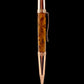 Rose Gold Exotic Thuya Burl Handmade Glasgow Ballpoint Pen. One of a Kind, Handcrafted by Highlander Pen. Box, Ink, & Sleeve Included. [ML-BP-1208-01]