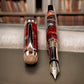 Striking “Italian Sportscar” Rose Gold Fountain Pen, Artisan Handcrafted Writing Instrument. Simple to Use. Handmade Custom in Colorado. - HighlanderPen