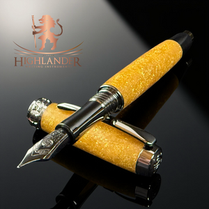 Highlander “Apollo” Black Titanium Custom Fountain Pen