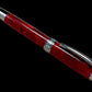 Elegant "Akai Red" Black Titanium Fountain Pen, Artisan Handcrafted Writing Instrument. Simple to Use. Custom Handmade in Colorado. - HighlanderPen