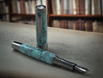 Timeless “Tiffany” Black Titanium Fountain Pen, Artisan Handcrafted Writing Instrument. Simple to Use. Handmade in Colorado. - HighlanderPen