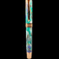 Rose Gold Handmade Elegant Rollerball Pen. One of a Kind, Handcrafted by Highlander Pen in Colorado. Box, Sleeve, & Ink Included. [ML-RB-1202-01]