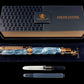 Edinburg Rose Gold “Frostbite” Handmade Fountain Pen. Ink, Converter, Pen Sleeve & Box Included. Handcrafted by Highlander Pen in CO. [ML-FP-1213-03]