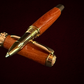 Exotic Bloodwood | Red Gold Rollerball by Highlander | Artisan Handcrafted Gift