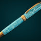 “Aquamarine” |  Red Gold Fountain Pen | Highlander Collection