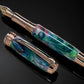 “Spring Bouquet”, One of a Kind, Rose Gold, Acrylic Handcrafted Fountain Pen. Custom, Artisan Rare & Unique, Handmade in Colorado. - HighlanderPen