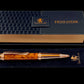 Rose Gold Exotic Thuya Burl Wood Handmade Glasgow Ballpoint Pen. One of a Kind, Handcrafted by Highlander Pen. Box, Ink, & Sleeve Included. [ML-BP-1212-03]