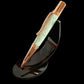 Handcrafted “Iridescent Green Pearl” Red Gold Ballpoint Pen