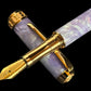 Red Gold “Amethyst Opal” Handcrafted Highlander Fountain Pen - Perfect Gift