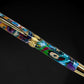 Gold Rollerball Pen, Artisan Handcrafted Writing Instrument. Handmade with Custom Hardware in Colorado. One of a Kind. “Color Explosion” - HighlanderPen