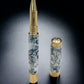 Ming Dynasty, One of a Kind Gold Highlander SKYE Handmade Custom Acrylic Rollerball Pen. Artisan Rare & Unique, Completely Handcrafted in CO - HighlanderPen