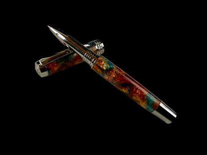 “Dragon Skin” Black Titanium Rollerball Pen [ML-RB-0204-01]