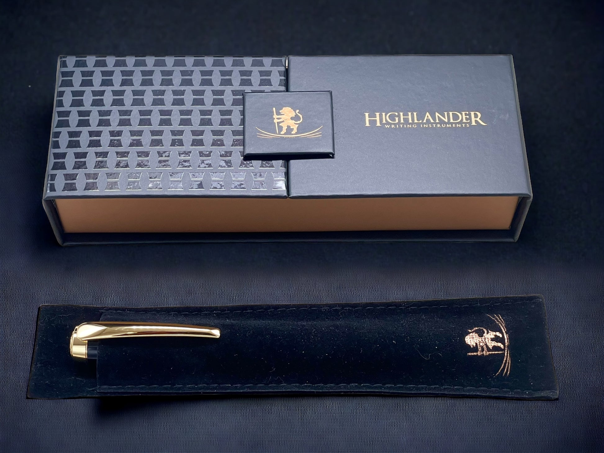 Exotic Gaboon Ebony, Gold Highlander SKYE, One of a Kind Handcrafted Rollerball Pen. Custom, Artisan Rare and Unique, Handmade in CO - HighlanderPen