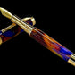 Striking “Maui Sunset” Gold Fountain Pen, Artisan Handcrafted Writing Instrument. Simple to Use. Handmade Custom in Colorado, One of a Kind. - HighlanderPen