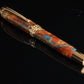 Red Gold “Dragon Skin” Bespoke Rollerball Pen - Memorable Handmade Gift