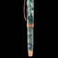 Rose Gold “Narwhals” Handmade Rollerball Pen. One of a Kind, Handcrafted by Highlander Pen in Colorado. Box, Sleeve, & Ink Included. [ML-RB-1213-01]