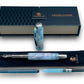 Elegant “Black Opal” Black Titanium Fountain Pen, Artisan Handcrafted Writing Instrument. Converter, Ink, Sleeve & Box Included. - HighlanderPen