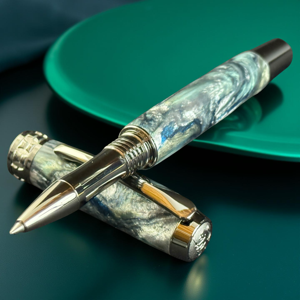 Handmade “Atlas” | Highlander Rollerball Pen in Black Titanium. The Perfect Gift Does Exist