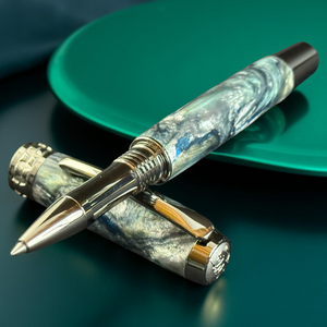 Handmade “Atlas” | Highlander Rollerball Pen in Black Titanium. The Perfect Gift Does Exist