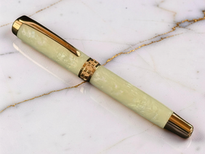 Pearly Opal Red Gold Fountain Pen- “The Perfect Gift”