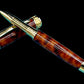 Exotic Thuya Burl Wood~Highlander Handcrafted Gold Rollerball Pen, One of a Kind, Handmade in CO. Ink, Velvet Sleeve, and Pen Box Included. (ML-RB-0926-03) - HighlanderPen