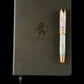 Mystic Opal Red Gold Rollerball Pen | Handmade Luxury Pen | Schmidt #6 Nib | Made in Colorado | Highlander