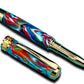 Whimsical “Color Explosion” Handcrafted Gold Rollerball Pen, One of a Kind, Handmade in Colorado. Ink, Velvet Sleeve, and Pen Box Included. - HighlanderPen