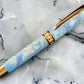 Red Gold “Sapphire Opal” Handcrafted Rollerball Pen