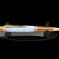 Handcrafted “Iridescent Blue Pearl” Red Gold Ballpoint Pen