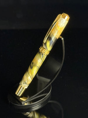 Highlander “24k Zebra” Gold Fountain Pen