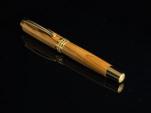 Certified Bethlehem Olivewood | Gold Rollerball Pen