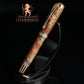Red Gold “Dragon Skin” Bespoke Rollerball Pen - Memorable Handmade Gift