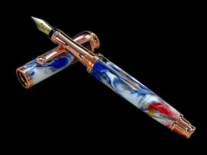 New Whimsical & Colorful, Luxury Handmade Copper Fountain Pen By Highlander Writing Instruments - HighlanderPen