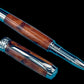 Exotic Thuya Burl Wood Black Titanium Rollerball Pen, Handcrafted in CO. Ink, Sleeve, & Box Included (ML-RB-0927-01) - HighlanderPen