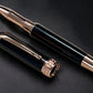 Exotic E. Indian Rosewood Rose Gold Rollerball Pen, Artisan Handcrafted Writing Instrument. Handmade Custom in Colorado. One of a Kind. - HighlanderPen