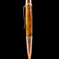 Rose Gold Exotic Thuya Burl Handmade Glasgow Ballpoint Pen. One of a Kind, Handcrafted by Highlander Pen in CO. Box, Ink, & Sleeve Included. [ML-BP-1123-02]