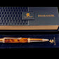 Rose Gold Exotic Australian Red Coolabah Burl Wood Handmade Ballpoint Pen. Handcrafted by Highlander Pen in CO. Box, Ink, & Sleeve Included. [ML-BP-1209-03]