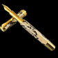 Authentic Reticulated Python Gold Fountain Pen [ML-FP-0220-02]